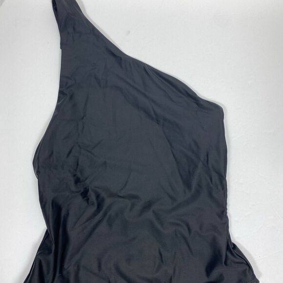 NWT Madewell One Shoulder One Piece Black Swimsuit US Womens XS - Picture 4 of 8